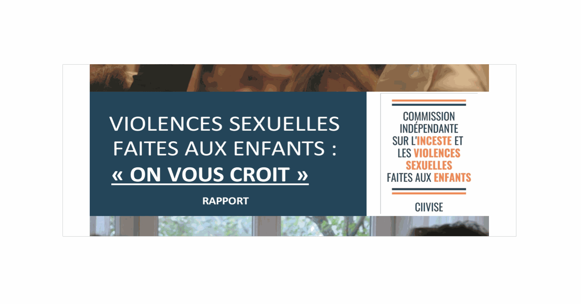 Publication Du Rapport De La CIIVISE - Violences Sexuelles Faites Aux ...